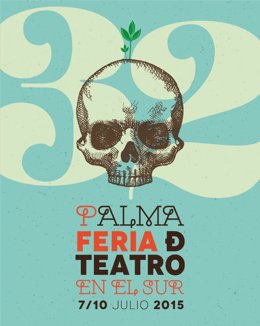 Cartel de la Feria de Teatro en el Sur de Palma del Río