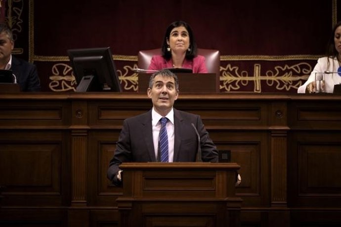 Fernando Clavijo en el debate de investidura