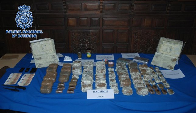 Droga que iba oculta en cajas fuertes