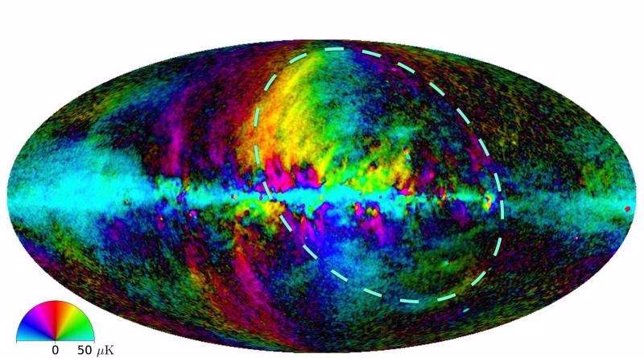 Mapa de la galaxia del satélite Planck