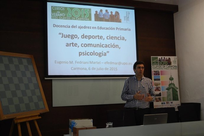 Fedriani durante el curso en la UPO