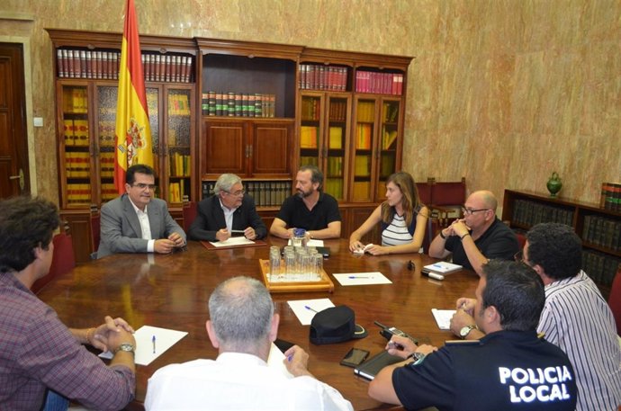Reunión de coordinación del dispositivo de seguridad del casting