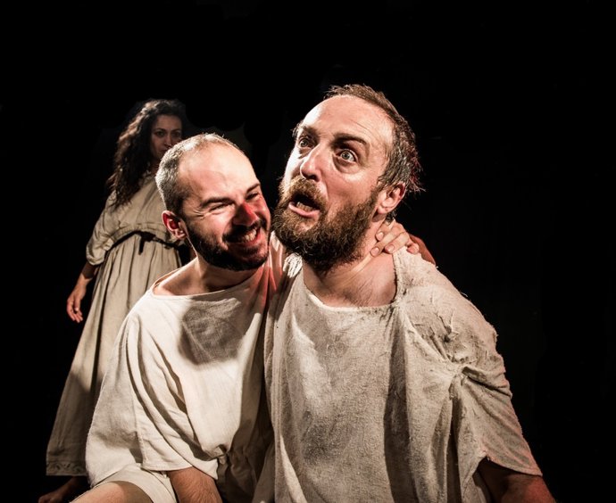 Escena de Miles Gloriosus Teatro Romano Málaga  arte cultura