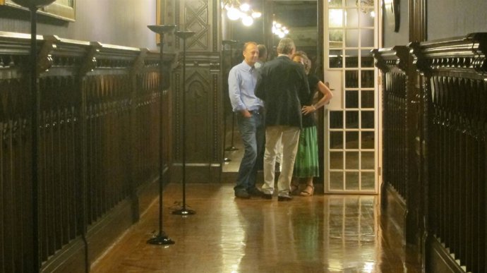 Fabra, Punset y Marí conversan ante de la Junta de Portavoces