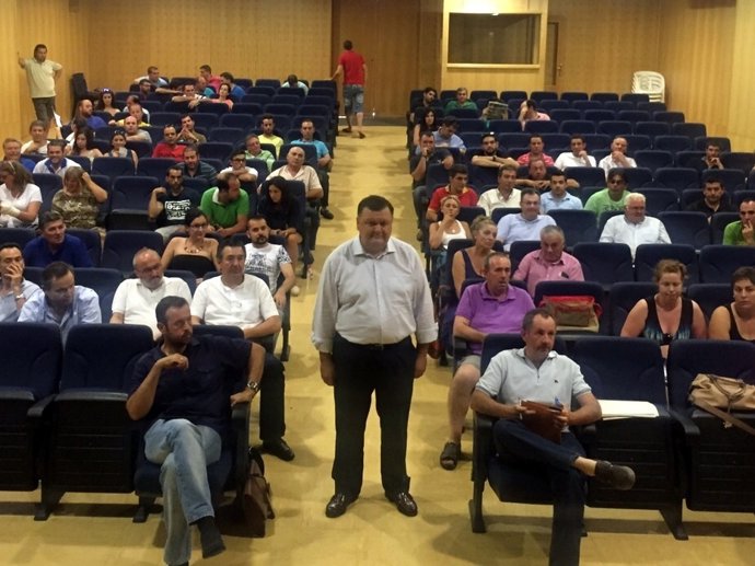 Zurera (centro), en la jornada de Alcaracejos