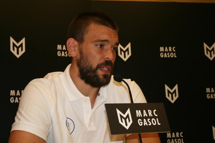 Marc Gasol en rueda de prensa en Girona