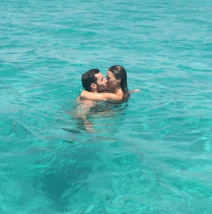 Helen Lindes y Rudy Fernández