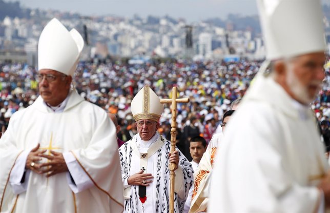 Papa Francisco en el Parque Bicentenario en Quito