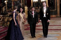 Felipe VI destaca en la cena con Humala la "transformación económica" de Perú
