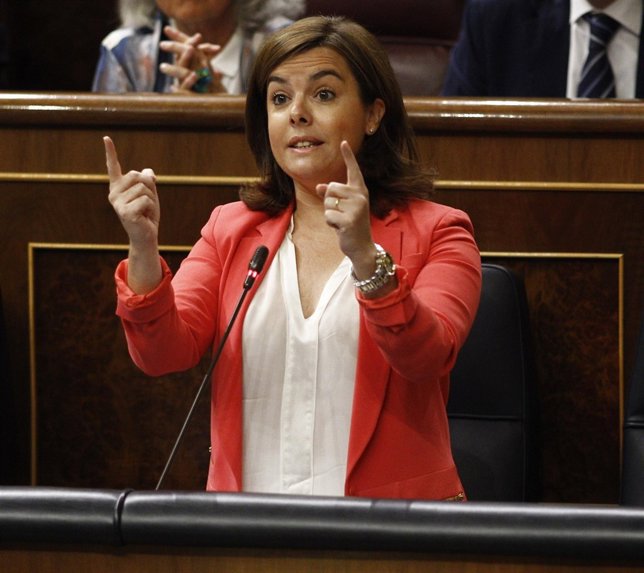 Soraya Saez de Santamaría en el Congreso