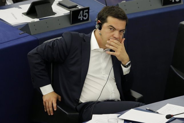 Tsipras en el Parlamento Europeo