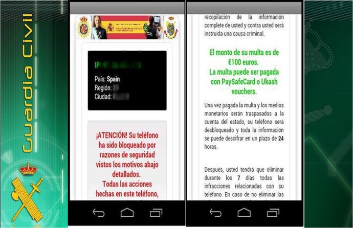 Captura pantalla virus