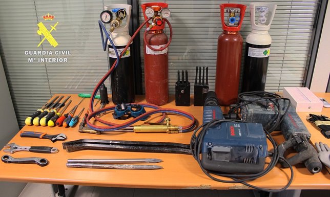 Imagen de parte del material recuperado