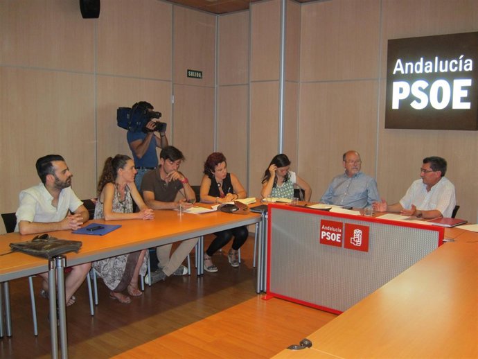 Reunión entre PSOE y Vamos Granada.