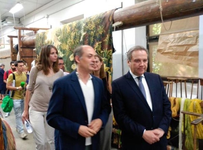 Antonio Miguel Carmona en la Real Fábrica de Tapices