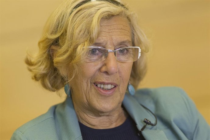 Manuela Carmena en una entrevista a Europa Press