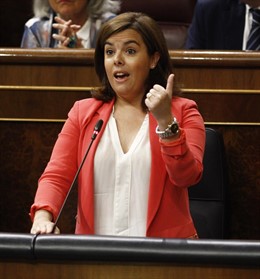 Soraya Saez de Santamaría en el Congreso