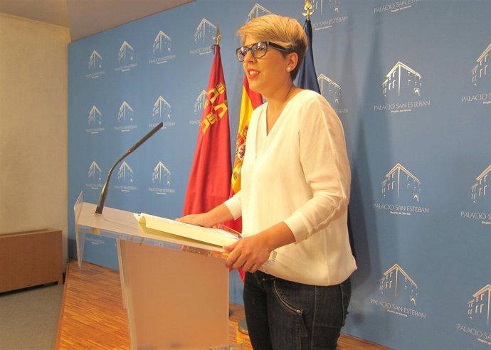 La portavoz del Gobierno, Noelia Arroyo, en rueda de prensa posterior Consejo