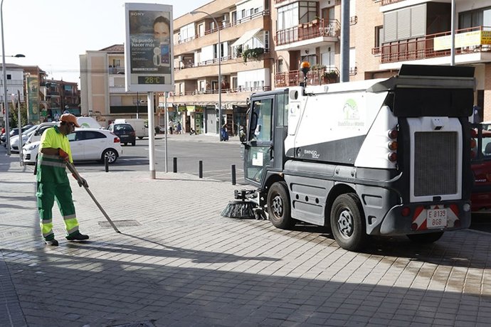 Boadilla camión de la limpieza