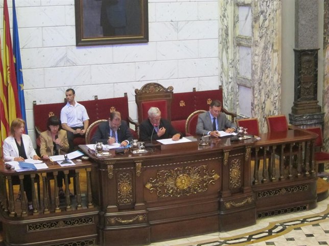 Ribó en el pleno celebrado este miércoles 