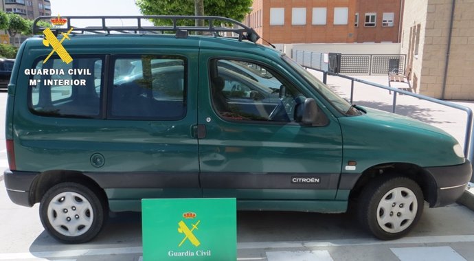 Imagen del vehículo recuperado en Burgos