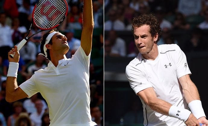 Federer y Murray en Wimbledon