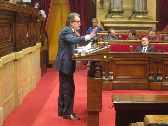 El pte.Artur Mas, en el debate monográfico de salud en el Parlament