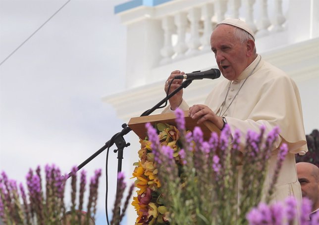 El Papa Francisco en el Santuario de El Quinche