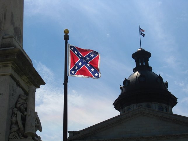 Bandera confederada en Carolina del Sur