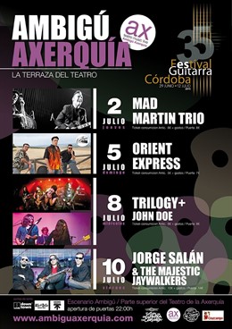 Cartel de los conciertos en Ambigú Axerquía