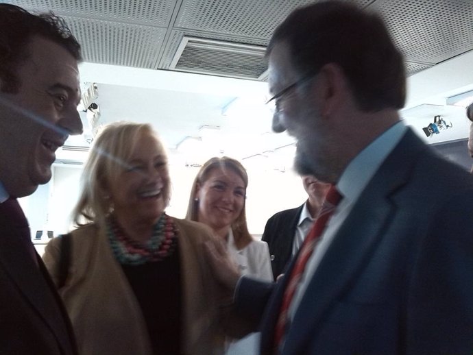 Mercedes Fernández, con Mariano Rajoy