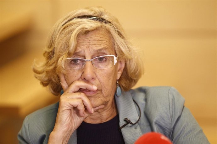 Manuela Carmena concede una entrevista a Europa Press
