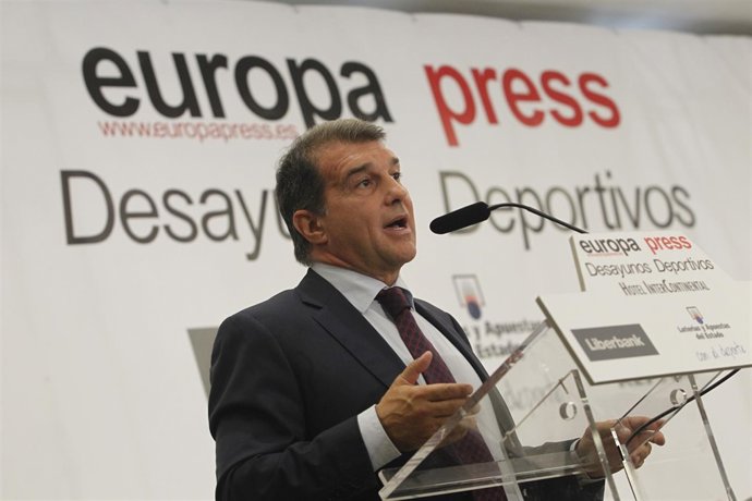 Laporta en los Desayunos de Europa Press