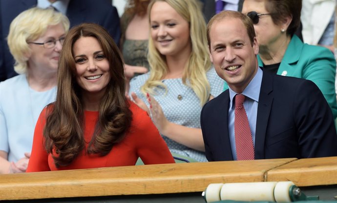 HRH The Duke of Cambridge and HRH The Duchess of Cambridge in the Royal Box of C