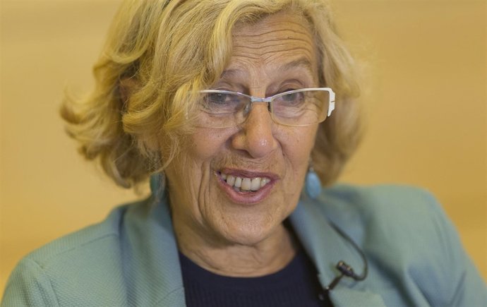 Manuela Carmena en una entrevista a Europa Press