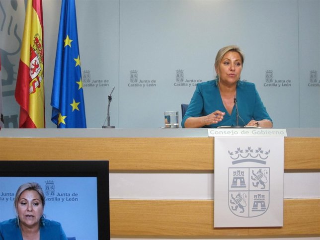 La vicepresidenta y portavoz de la Junta, Rosa Valdeón