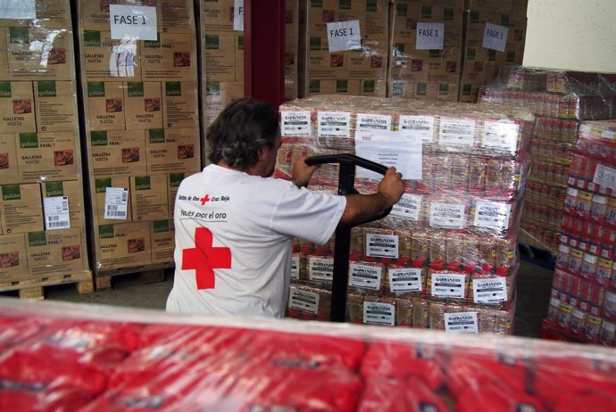 Cruz Roja inicia este jueves la entrega de alimentos en Zaragoza