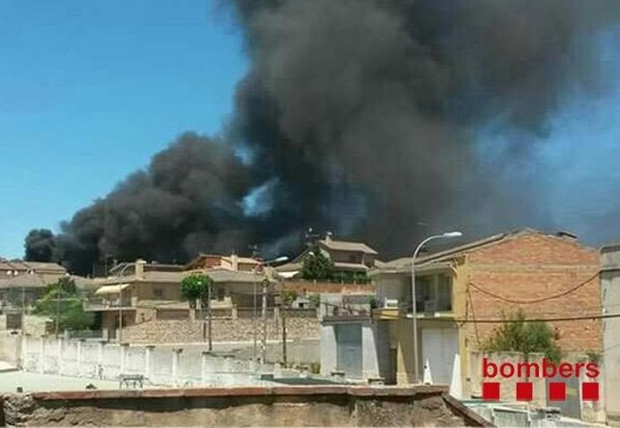 Incendio en Santa Coloma de Queralt