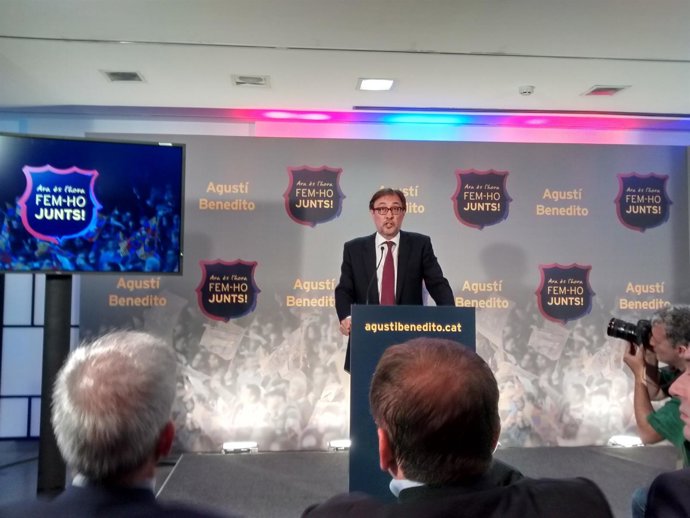 Agustí Benedito,en rueda de prensa