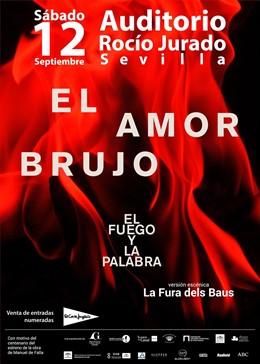 Cartel del espectáculo El Amor Brujo en el Auditorio Rocío Jurado