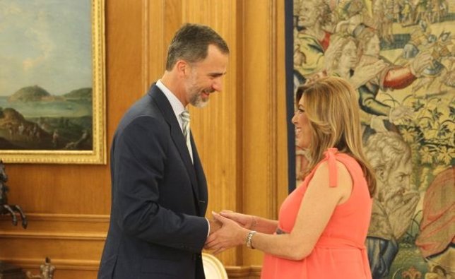 El Rey Felipe VI y la presidenta de la Junta, Susana Díaz