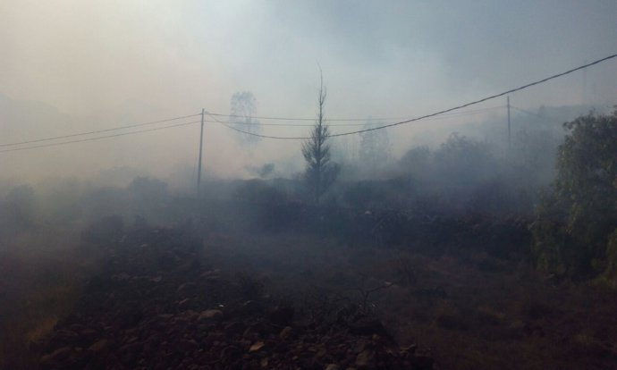 Foto del indencio en La Sorrueda 