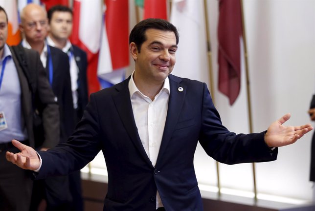 Tsipras en el Eurogrupo
