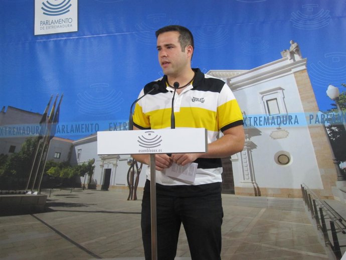 Diputado de Podemos en la Asamblea extremeña, Daniel Hierro