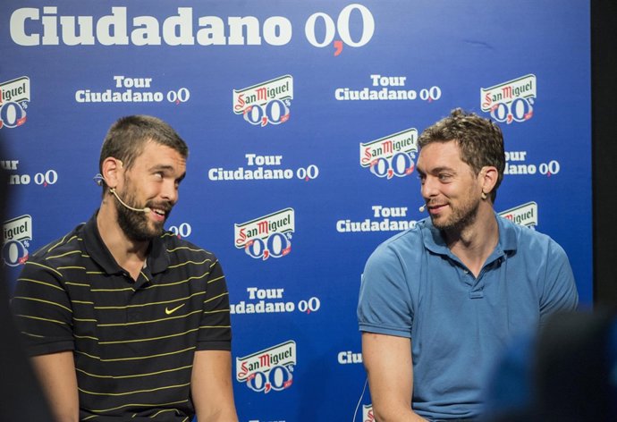 Marc y Pau Gasol en un acto publicitario