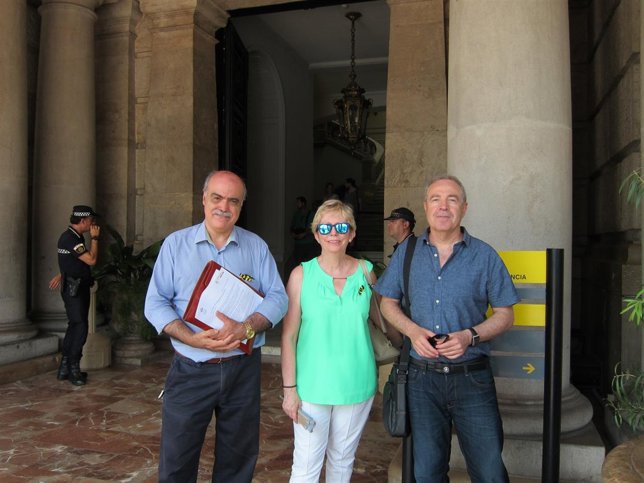Matías Alonso (GRMH), Tina Rabanal y Antonio Laguna
