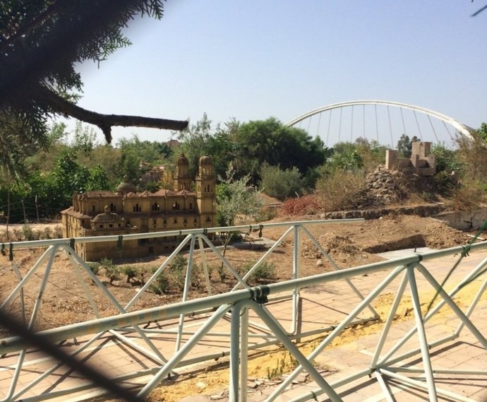 Foto de las maquetas en su estado actual