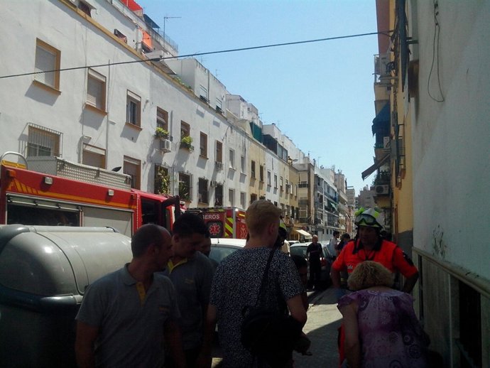 Incendio en Sevilla capital