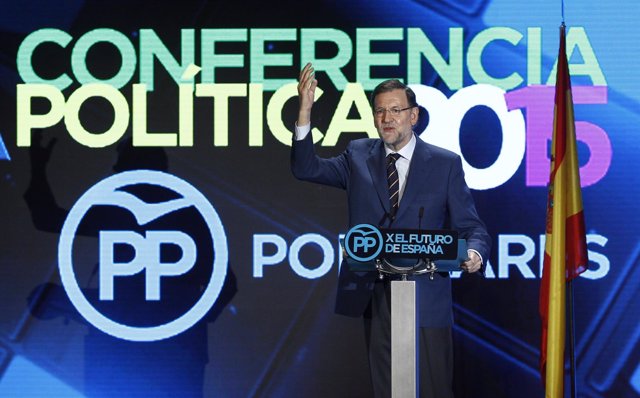 Mariano Rajoy en la conferencia del PP 