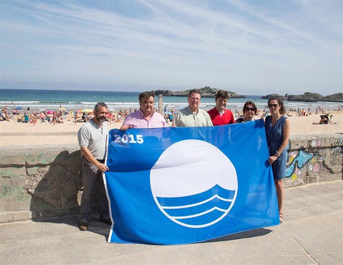 Bandera azul en Noja 
